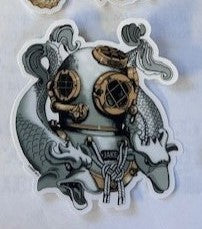 Dive Helmet Stickers