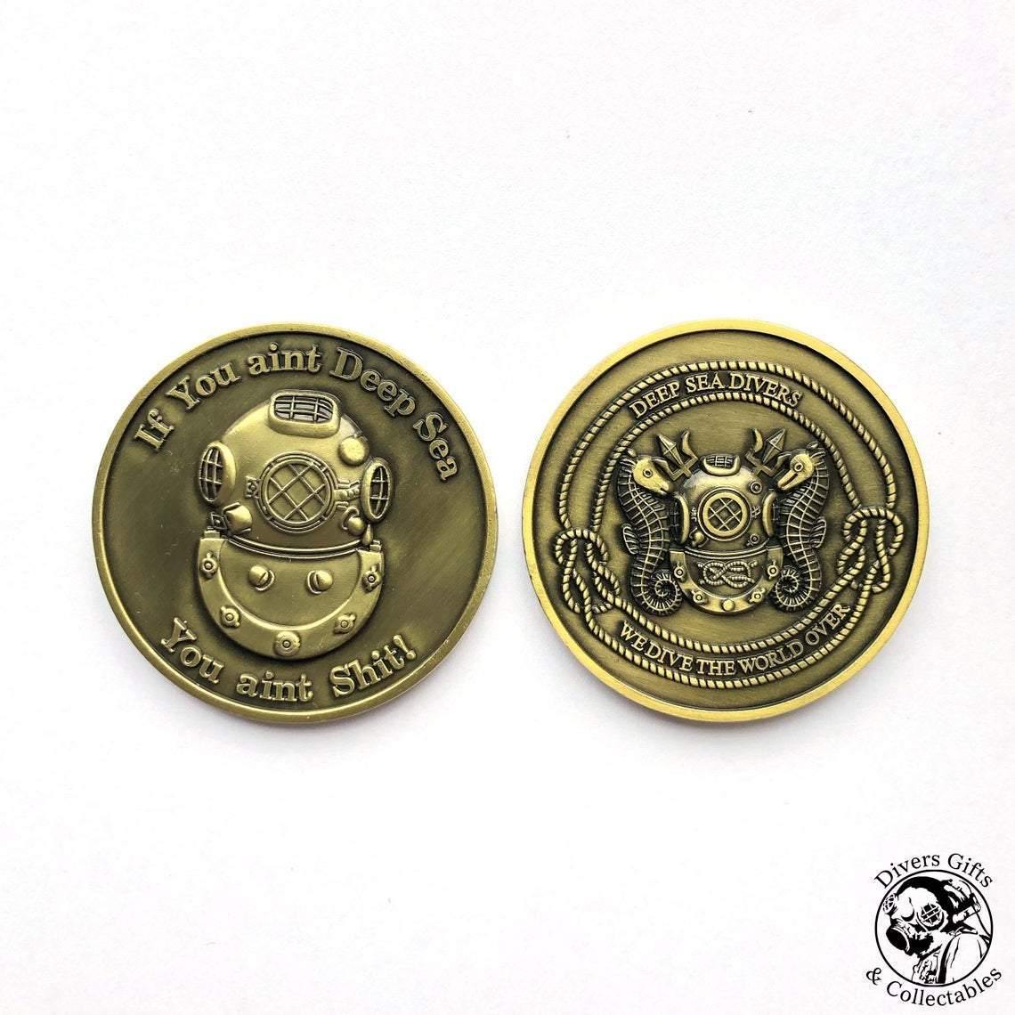 Hooyah Deep Sea Diver Challenge Coin
