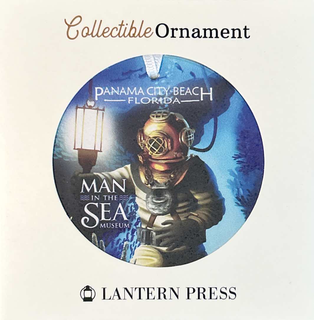 Diver-Themed Christmas Ornament ceramic