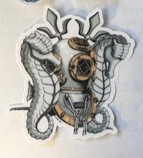 Dive Helmet Stickers