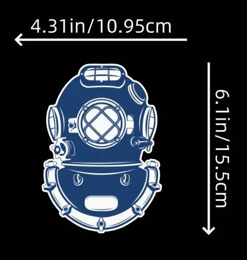 Dive Helmet Stickers
