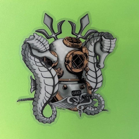 Dive Helmet Stickers