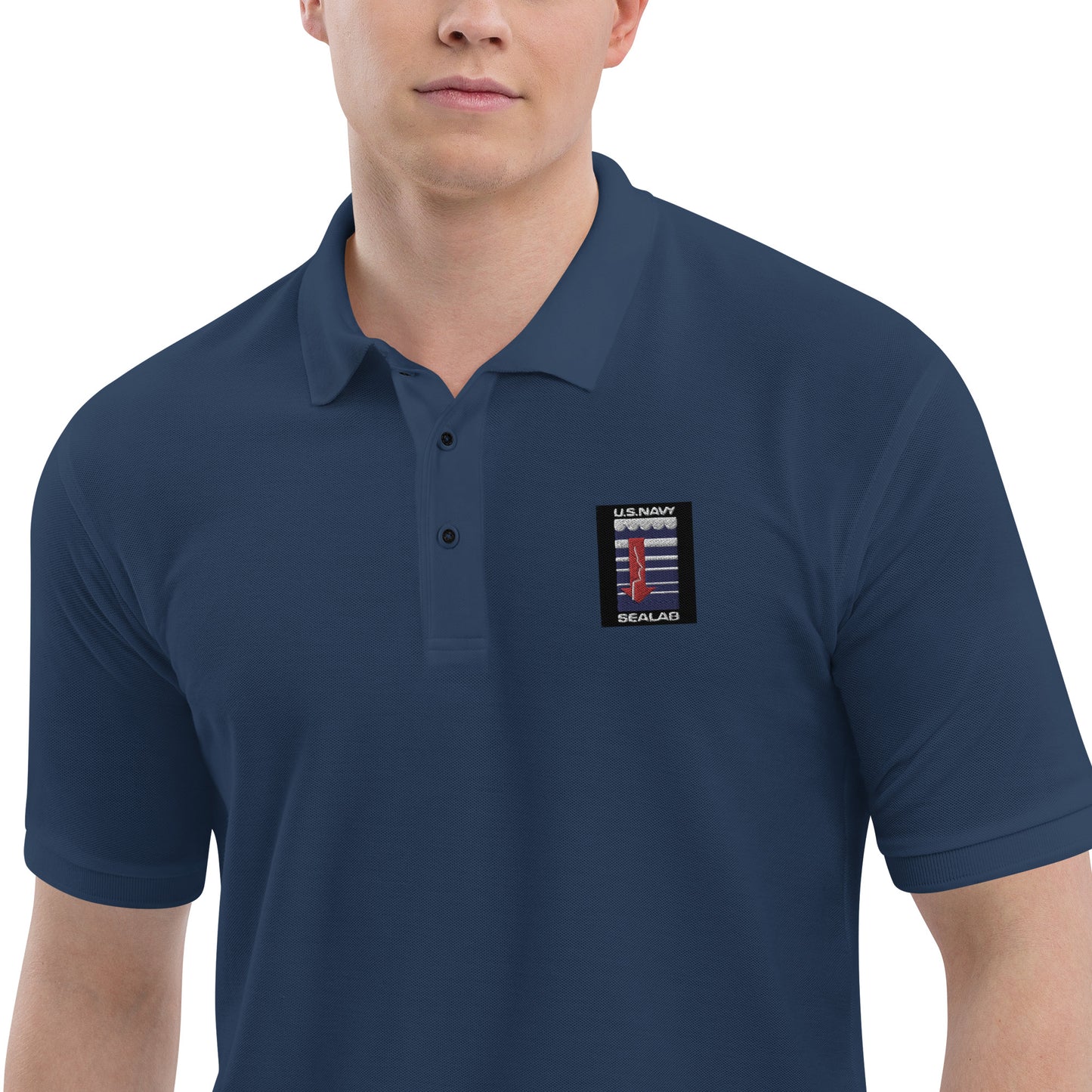 002 - SEALAB Men's Premium Polo