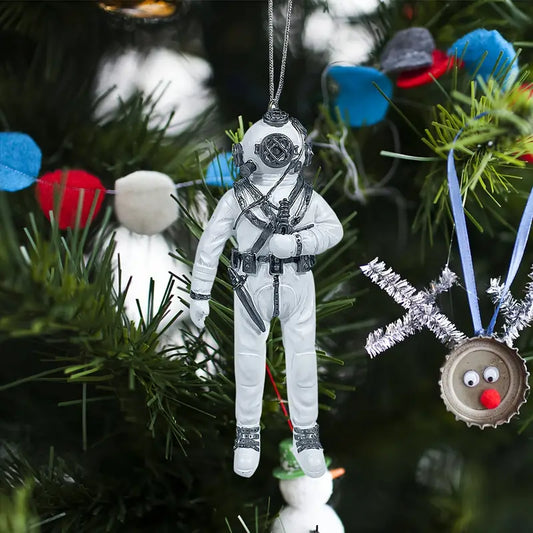 Diver-Themed Christmas Ornament Resin