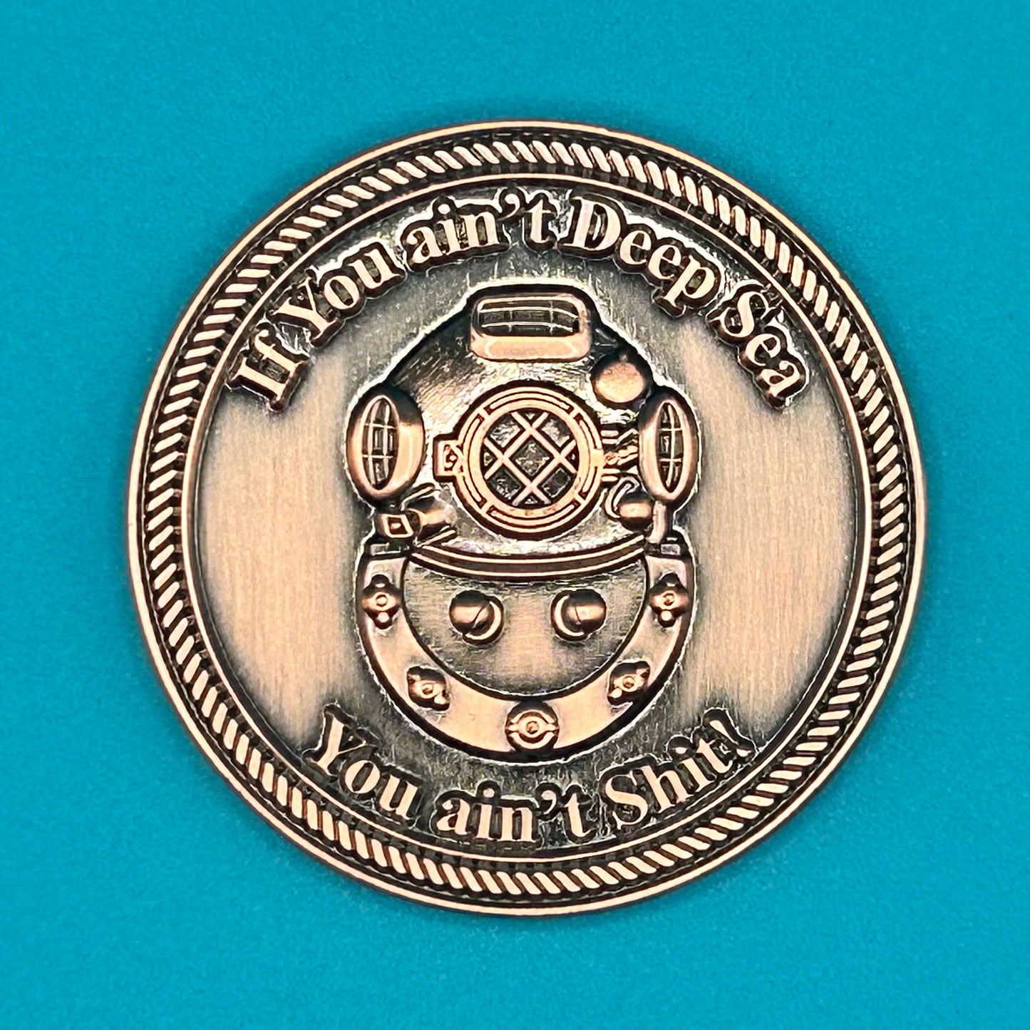 Hooyah Deep Sea Diver Challenge Coin