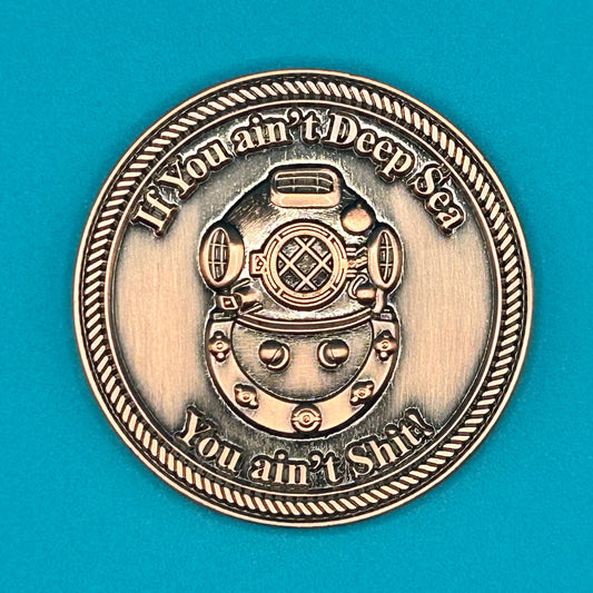 Hooyah Deep Sea Diver Challenge Coin