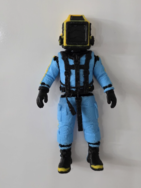 Diver Figurines, 3D printed with dual magnets