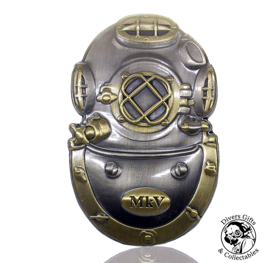 01B - MkV US Navy Challenge Coin - Two Tone (Tinned and Brass) - Divers Gifts